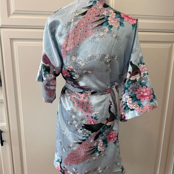 Floral Peacock Kimono Robe - Picture 5 of 5